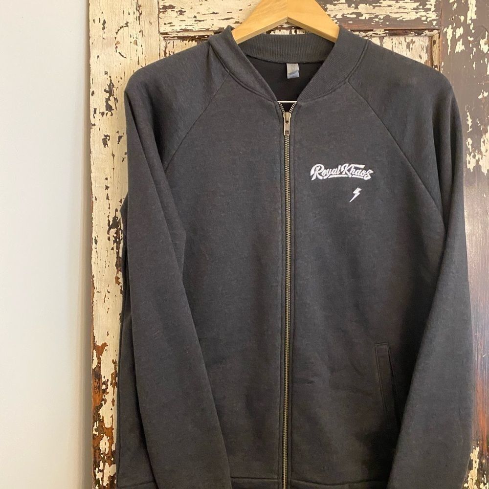 NWOT Royal Khaos streetwear varsity jacket. Size M